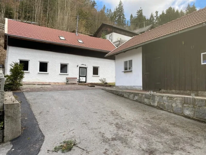 Hausansicht - Haus kaufen in Freinberg - Kleines schnuckeliges Einfamilienhaus am Stadtrand von Passau in A-Haibach/Österreich