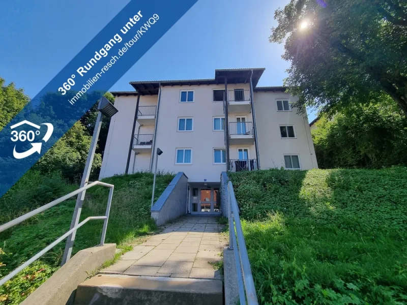 360°-Rundgang Außenansicht - Wohnung mieten in Passau - 1-Zimmer-Appartement in ruhiger Stadtlage – nur 1 km von der Universität entfernt