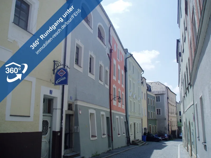 360°-Rundgang Außenansicht - Wohnung mieten in Passau - Passau-Innstadt: 3-Zimmer-Wohnung ideal für Studenten-WG mit zwei Bädern