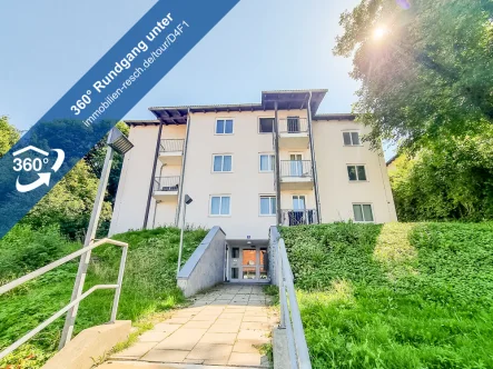 360°-Rundgang Außenansicht - Wohnung mieten in Passau - Beziehbares Studentenappartement! in ruhiger Stadtlage – nur 1 km von der Universität entfernt