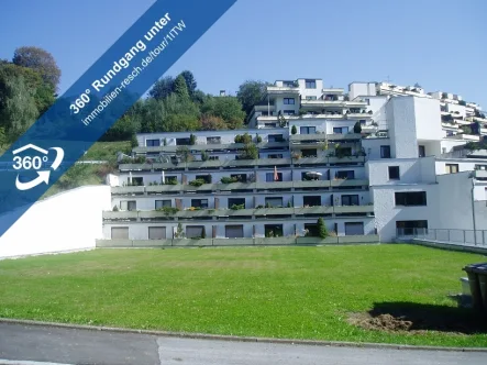 360°-Außenansicht - Wohnung mieten in Passau - WG-gerechte Wohnung in Uni Nähe!mit Wannenbad, Kochzeile, Sonnenterrasse und Tiefgaragenstellplatz!