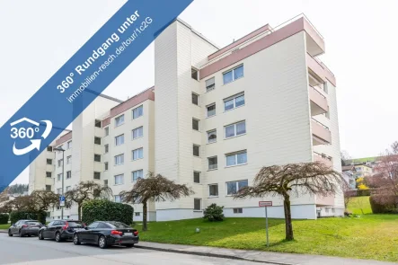 360°-Rundgang Außenansicht - Wohnung mieten in Passau - Passau - Innstadt 3-Zimmer-Wohung mit EBK, Tageslichtbad und Dachterrasse