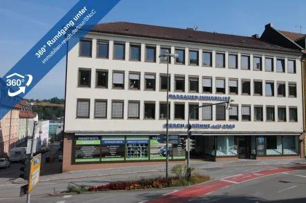 360°-Rundgnag-Außenansicht - Wohnung mieten in Passau - Neuwertig Wohnen: TOPP LAGE NÄHE UNI1-Zimmer-Appartement mit Duschbad und EBK