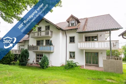 360°-Rundgang Außenansicht - Wohnung mieten in Aldersbach - Wohnen unterm Dach in Aidenbach 2-Zimmer-Dachgeschosswohnung mit Balkon und Duschbad