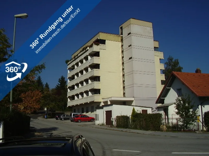 360°-Rundgang Außenansicht - Wohnung mieten in Passau - 1-Zimmer-Appartement in Passau-Nähe UNI