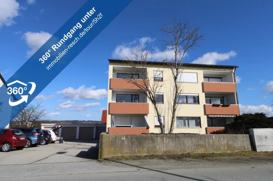 360°-Rundgang Außenansicht - Wohnung mieten in Passau - Passau-Neustift, Alte Poststraße 2-Zimmer-Wohnung mit EBK, Tageslichtbad und Südbalkon