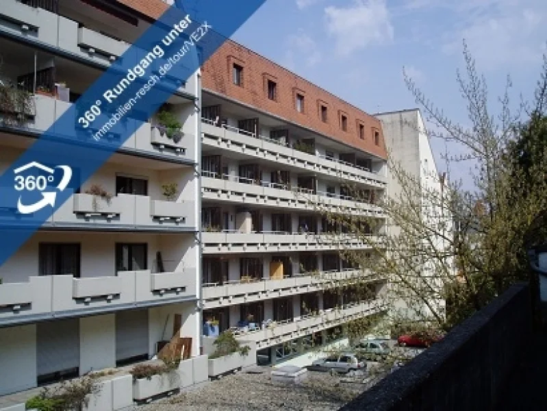 360°-Rundgang Außenansicht - Wohnung mieten in Passau - Bezugsfreies Studentenappartement in Passau-City nur 5 Gehminuten zur Universität!