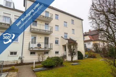 360°-Rundgang Außenansicht - Wohnung mieten in Passau - Voll möbliertes Appartement in St. Anton1-Zimmer-Appartement mit EBK, Balkon und Tageslichtduschbad