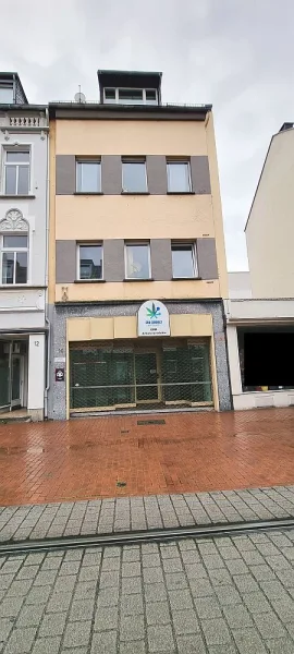 Front Vorderhaus - Haus kaufen in Bonn - Wohn-Geschäftshaus in exklusivster Lage von Bonn-Beuel