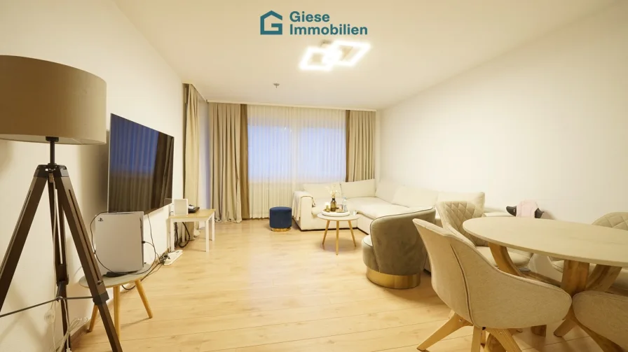 Wohnzimmer, Whg. 1 - Wohnung kaufen in Stuttgart / Hofen - Zwei Wohnungen im Paket in Stuttgart-Hofen!