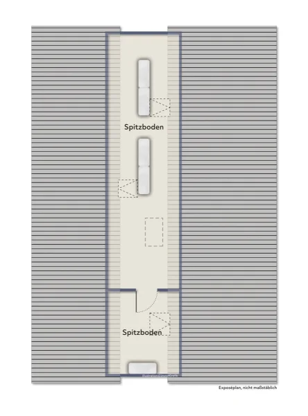 Spitzboden möbeliert