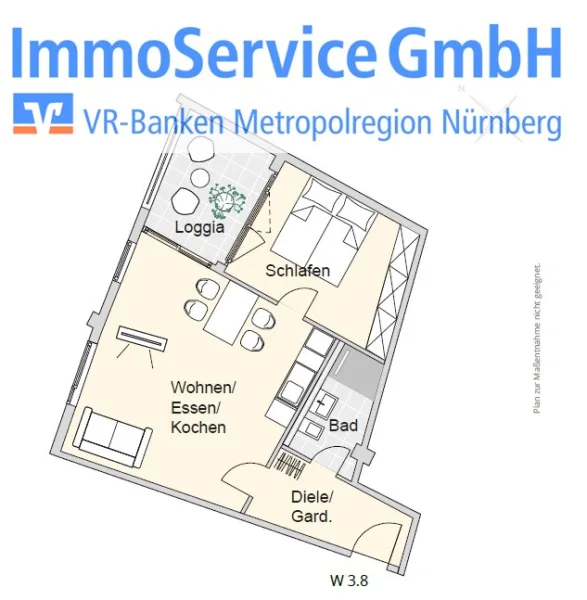 Grundriss - Wohnung kaufen in Nürnberg - Ansprechende Wohnanlage im Nürnberg Nord: 60 stilvolle Neubau-ETW und 10 Büroeinheiten in Stadtlage!