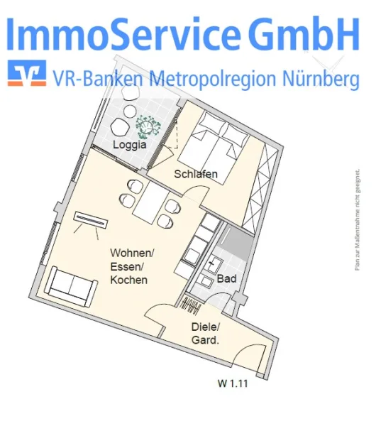 Grundriss - Wohnung kaufen in Nürnberg - Ansprechende Wohnanlage im Nürnberg Nord: 60 stilvolle Neubau-ETW und 10 Büroeinheiten in Stadtlage!