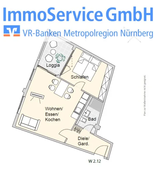 Grundriss - Wohnung kaufen in Nürnberg - Ansprechende Wohnanlage im Nürnberg Nord: 60 stilvolle Neubau-ETW und 10 Büroeinheiten in Stadtlage!