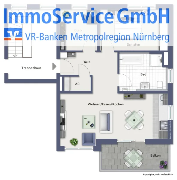 Titelbild - Wohnung kaufen in Fischbach - Neubau: 7-FH mit Carports in Nürnberg-Fischbach -  3 Wohnungen verkauft! - Baubeginn bereits erfolgt