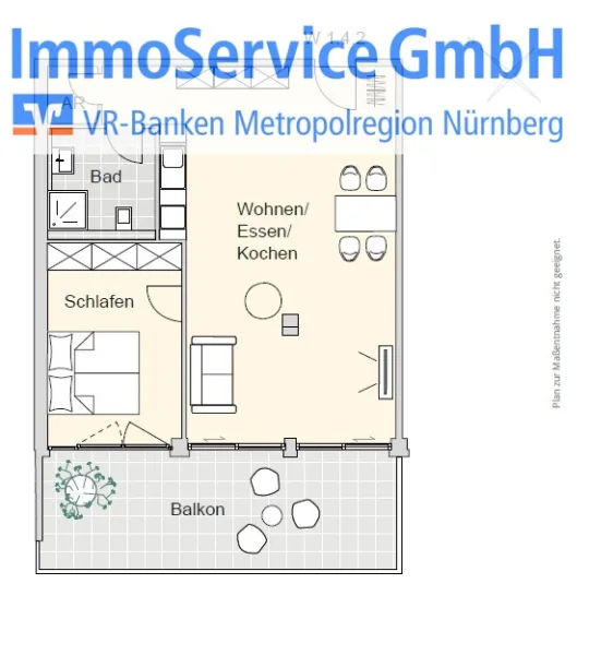 Grundriss - Wohnung kaufen in Nürnberg - Ansprechende Wohnanlage im Nürnberg Nord: 60 stilvolle Neubau-ETW und 10 Büroeinheiten in Stadtlage!