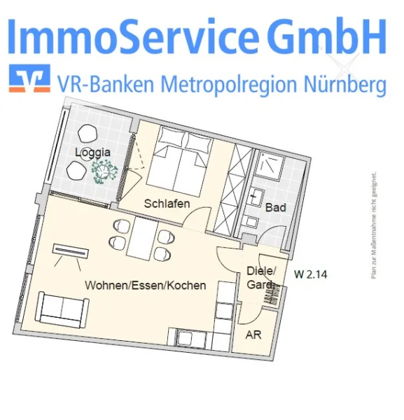 Grundriss - Wohnung kaufen in Nürnberg - Ansprechende Wohnanlage im Nürnberg Nord: 60 stilvolle Neubau-ETW und 10 Büroeinheiten in Stadtlage!