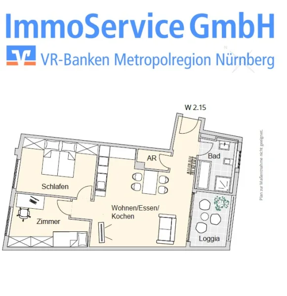 Grundriss - Wohnung kaufen in Nürnberg - Ansprechende Wohnanlage im Nürnberg Nord: 60 stilvolle Neubau-ETW und 10 Büroeinheiten in Stadtlage!