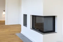 Kamin im Wohnzimmer