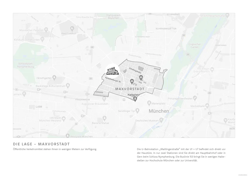 Lageplan - Maxvorstadt