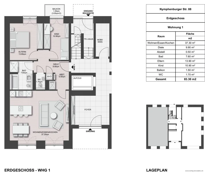 Grundriss: Whg. (1)