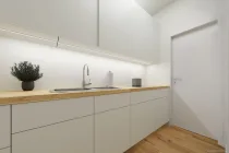 visualisierte Einbauküche