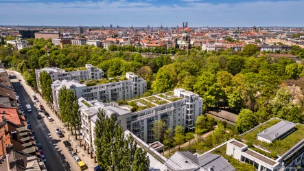 Luftaufnahme - Wohnung kaufen in München - Wohnen zwischen Wiener Platz und der Isar! 2-Zimmer-Wohnung mit großem Hobbyraum in bester Lage!