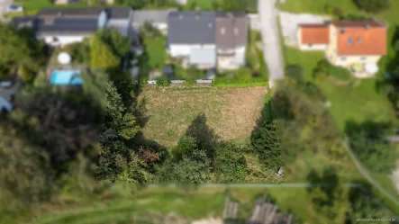 Luftaufnahme der Umgebung - Grundstück kaufen in Petershausen - Bieterverfahren - grüne Lage in Petershausen - ca. 873 m² großes Grundstück für Ihr neues Zuhause