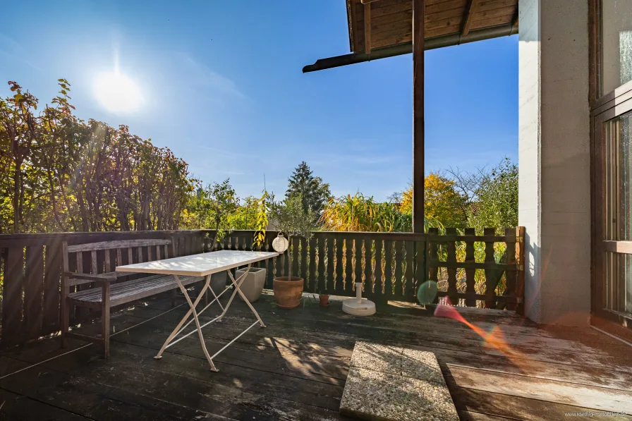 Terrasse mit Blick ins Grüne