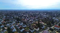 Waldperlach mit Bergblick