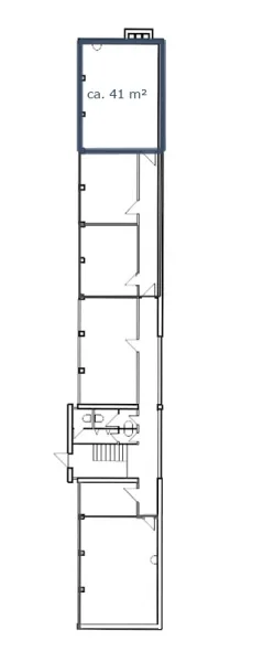 Grundriss Bürogebäude Ost, 1. OG