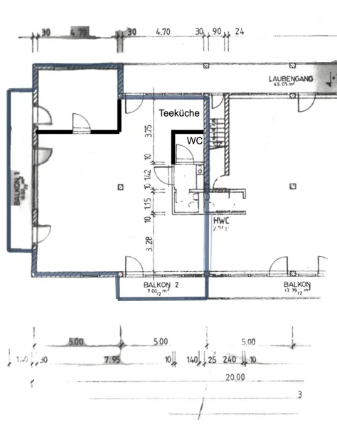 Grundriss 1. OG rechts