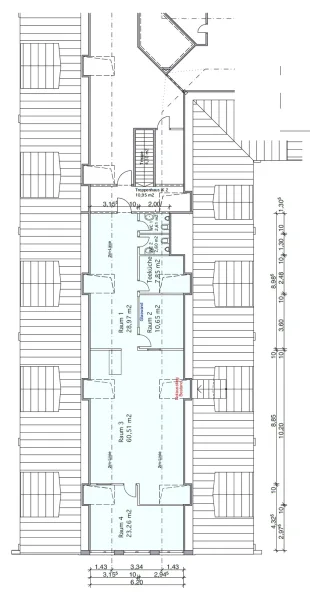 Grundriss 5. OG, ca. 147 m²