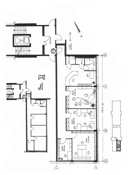 Grundriss Haus 1, 1. OG mitte-rechts ca. 132 m²