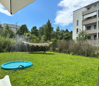 Privat-Garten - Wohnung mieten in München - Exklusive, moderne - 2-Zi - Gartenwohnung ins Grüne