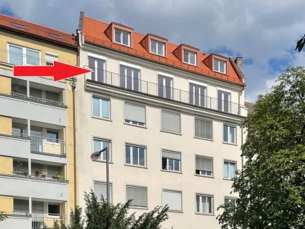 Hausansicht - Wohnung mieten in München - Erstbezug - Exklusive 4-Zimmer-Wohnung mit Balkon in ruhiger Innenstadtlage mahe dem Sendlinger Tor