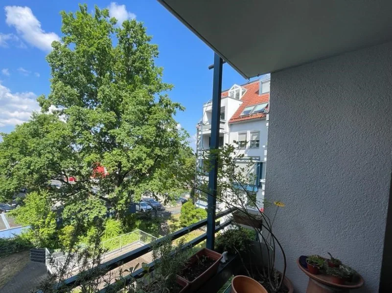 Blick vom Balkon