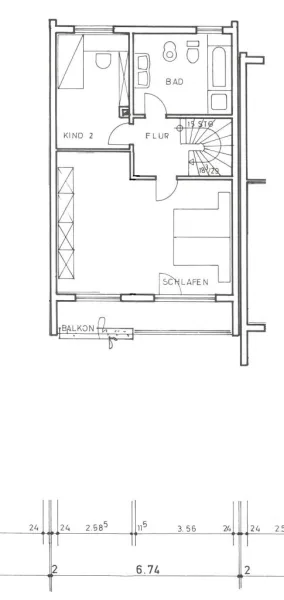 Grundriss Obergeschoss