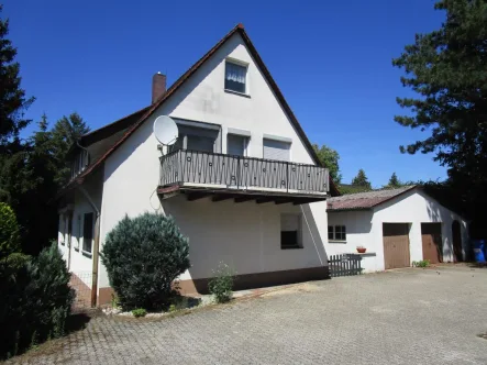 Hausansicht - Haus kaufen in Nürnberg - Freistehendes Einfamilienhaus in Nürnberg - Weiherhaus / Haus kaufen