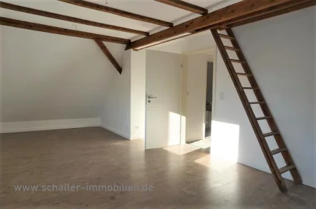 Sonniger Wohnbereich - Wohnung mieten in Nürnberg - 2-Zi.-DG-Whg. mit kleinem Studio und  Terr. Nbg - Eberhardshof / Wohnung mieten