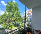 Blick vom Balkon