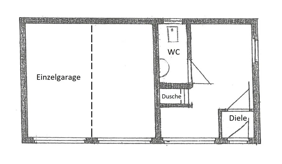 Grundriss 1 Zimmer