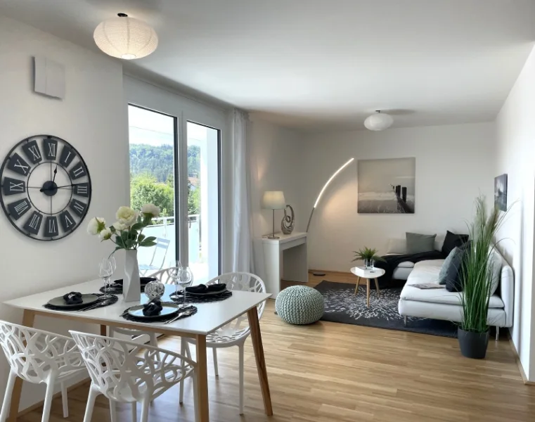 Essen und Wohnen - Wohnung kaufen in Feldkirchen-Westerham - Sofort einziehen und wohlfühlen! 3-Zimmer-Wohnung in Feldkirchen-W.