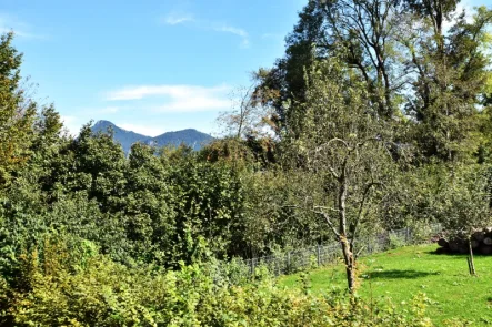 Aussicht vom Balkon - Wohnung kaufen in Oberaudorf - Kaiserblick - 1-Zimmer-Apartment in Oberaudorf - Ideal als Ferienwohnung!