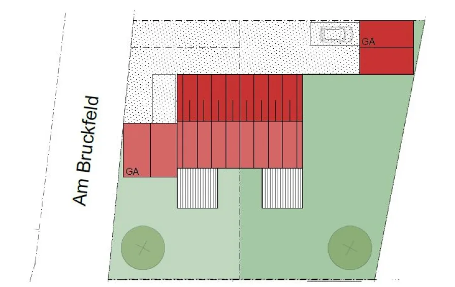 Bebauungsvorschlag Doppelhaus