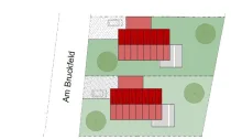 Bebauungsvorschlag 2 x Einfamilienhäuser