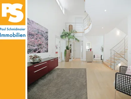 Repräsentatives Foyer - Haus kaufen in München - Moderne Villa auf auf 1.500 m² Grundstück: Luxus +++ Komfort +++ Großzügigkeit