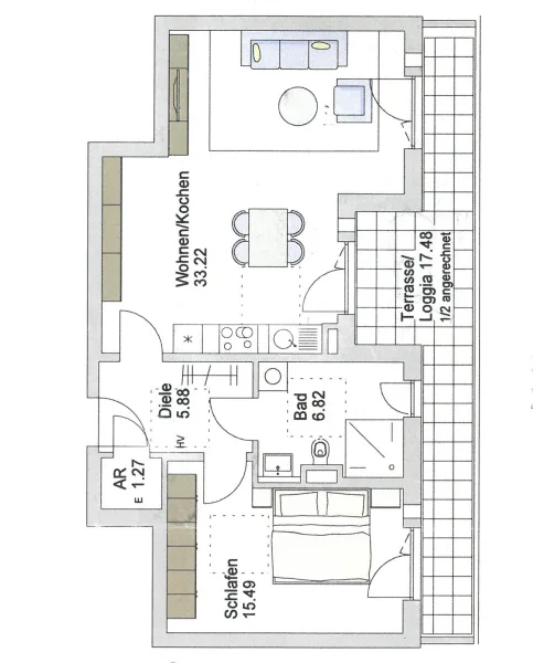 Grundrissplan Wohnung