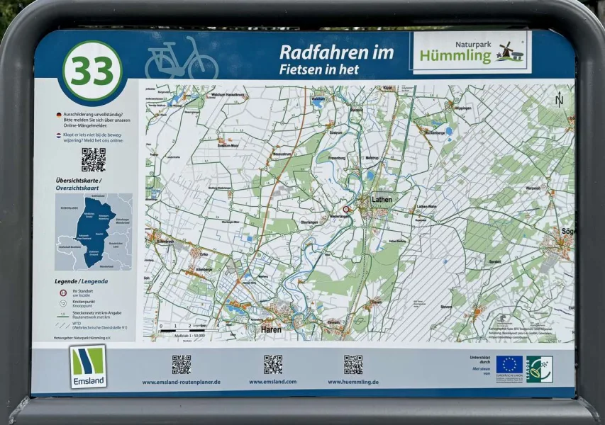 Übersicht Radwegenetze