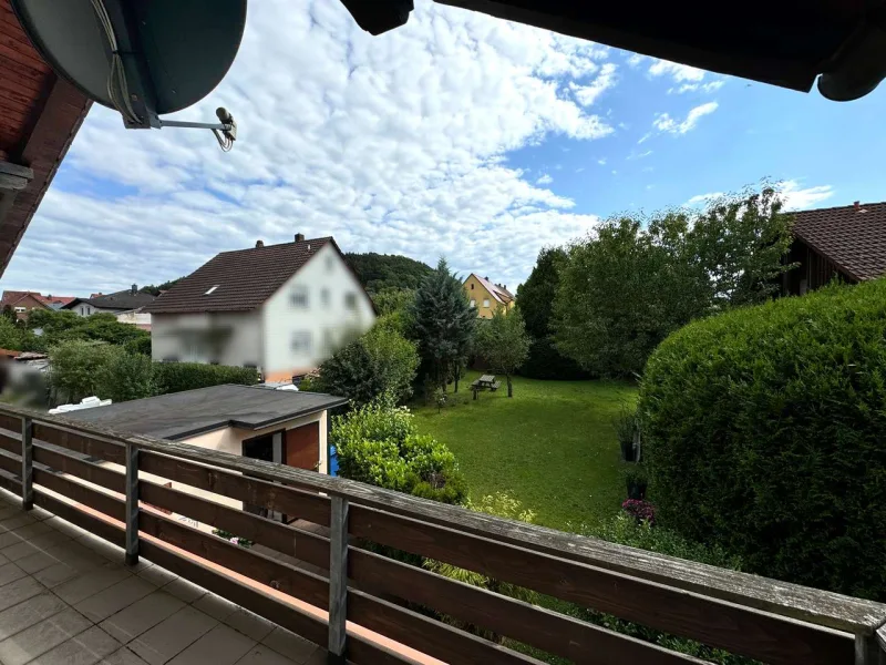 Ausblick vom Balkon